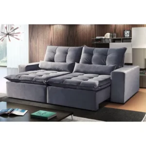 Sofás Retrátil e Reclinável 2,10M x 1.10M Holanda Espuma d45soft Pillow 18cm